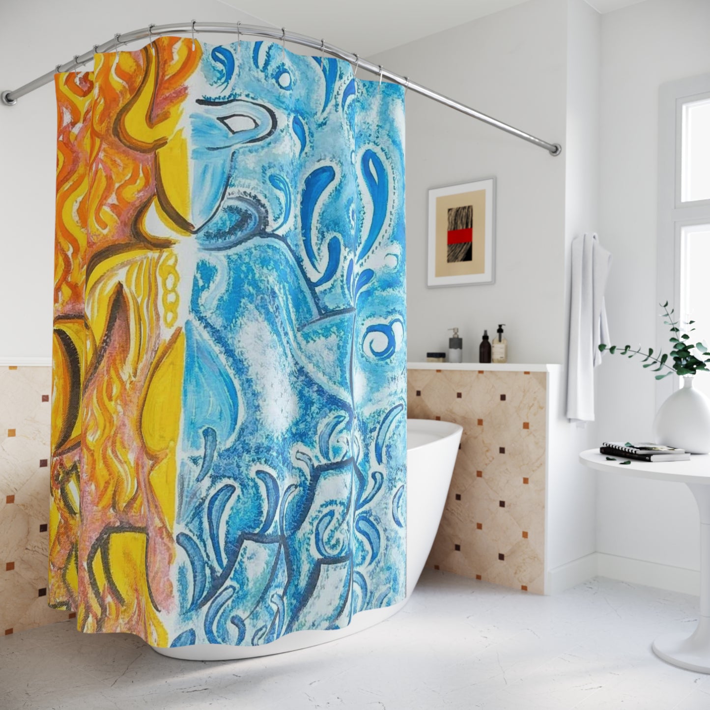 FIRE & ICE Shower Curtain