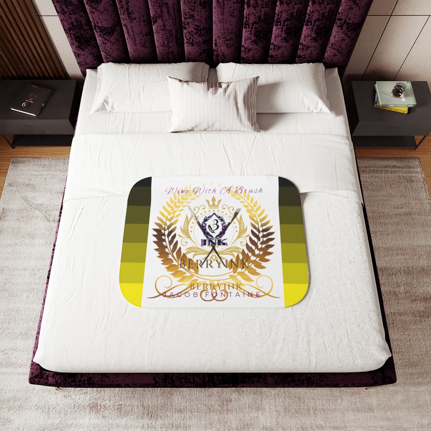 WineWithABrush Blanket Throw