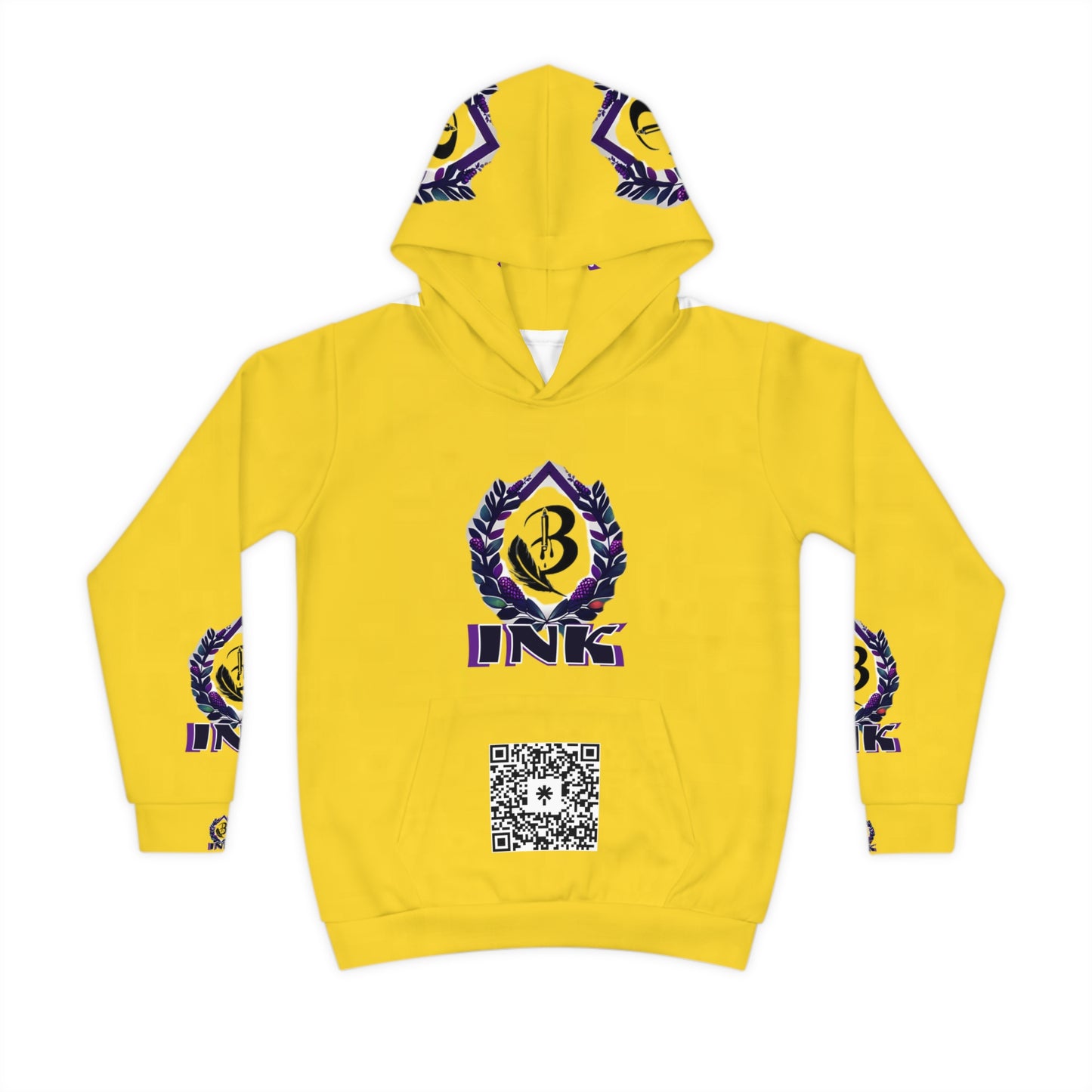 B-Ink Yellow Children's Hoodie