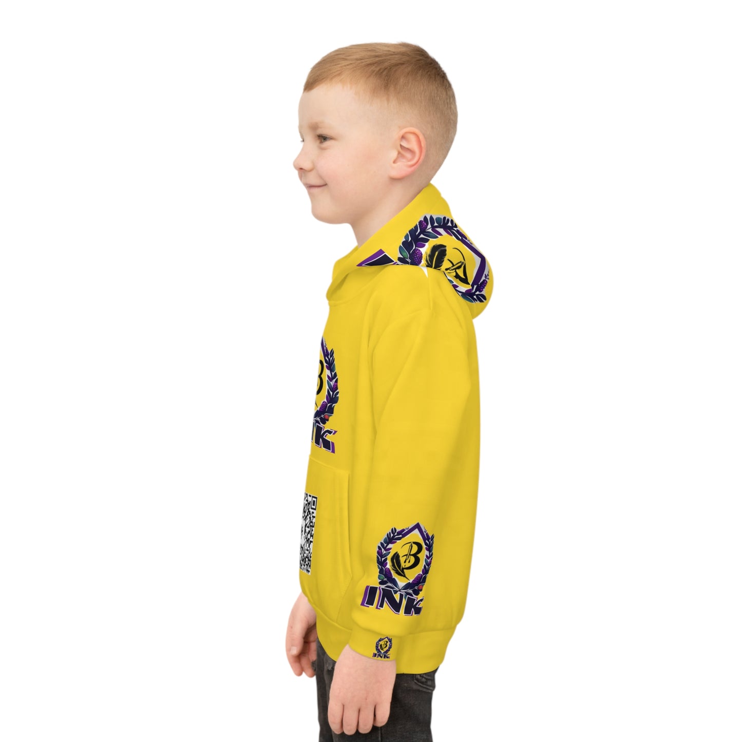 B-Ink Yellow Children's Hoodie
