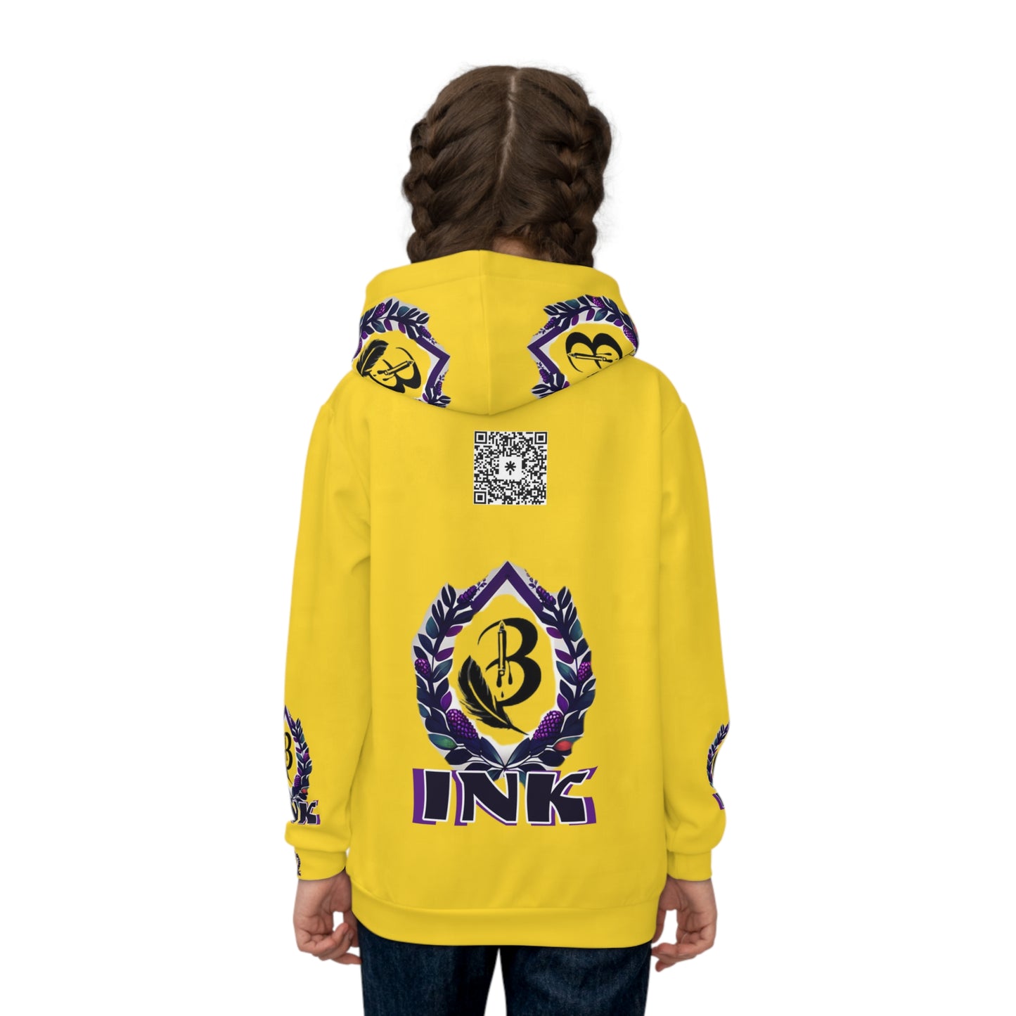 B-Ink Yellow Children's Hoodie