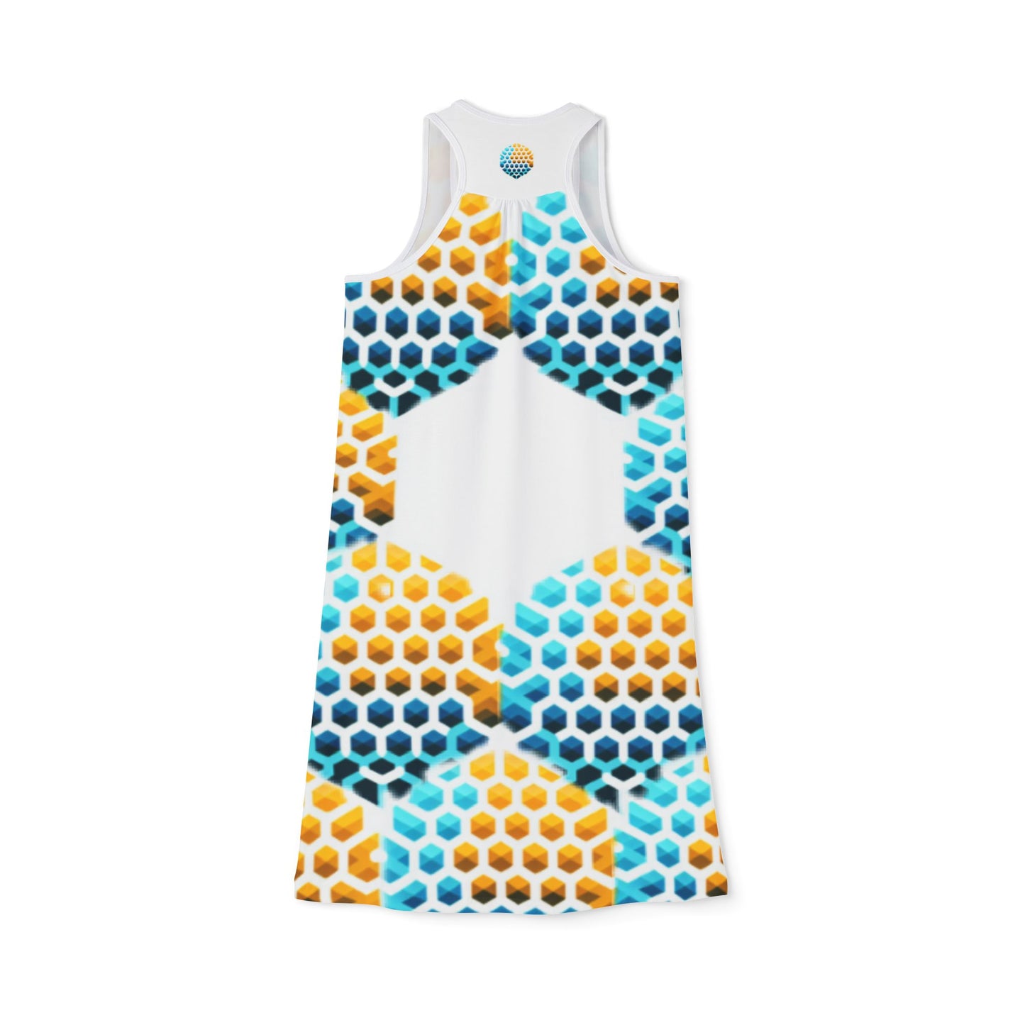 B-Ink Honeycomb Pattern Women's Summer Dress