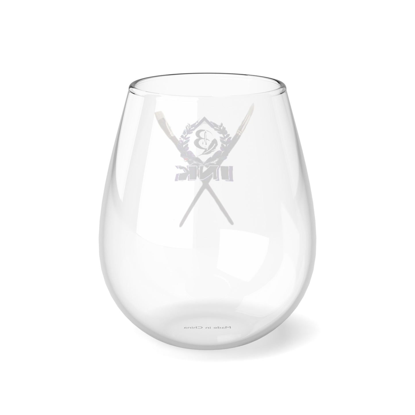 WineWithABrush StemlessGlass