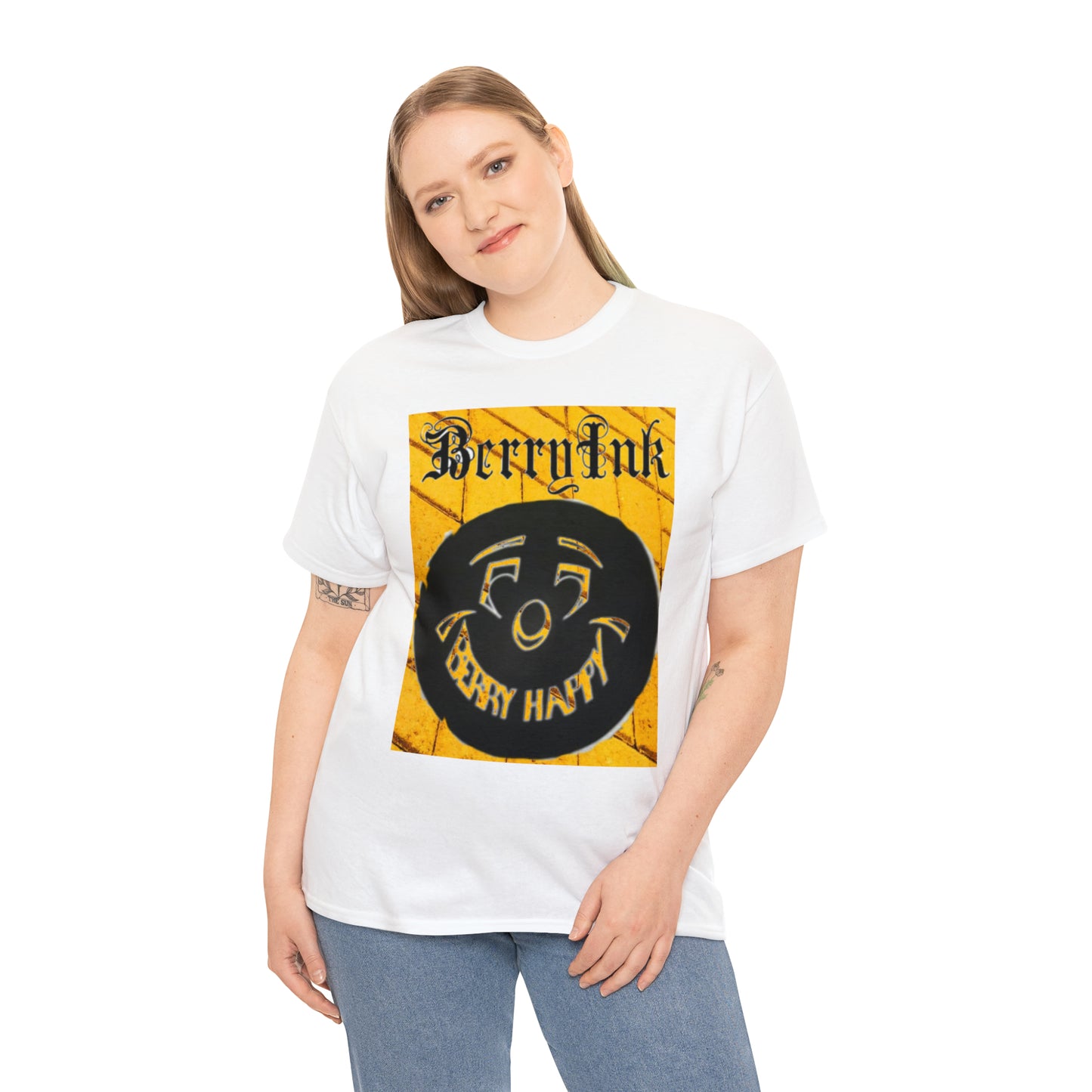 B-Ink yellow/white Tee