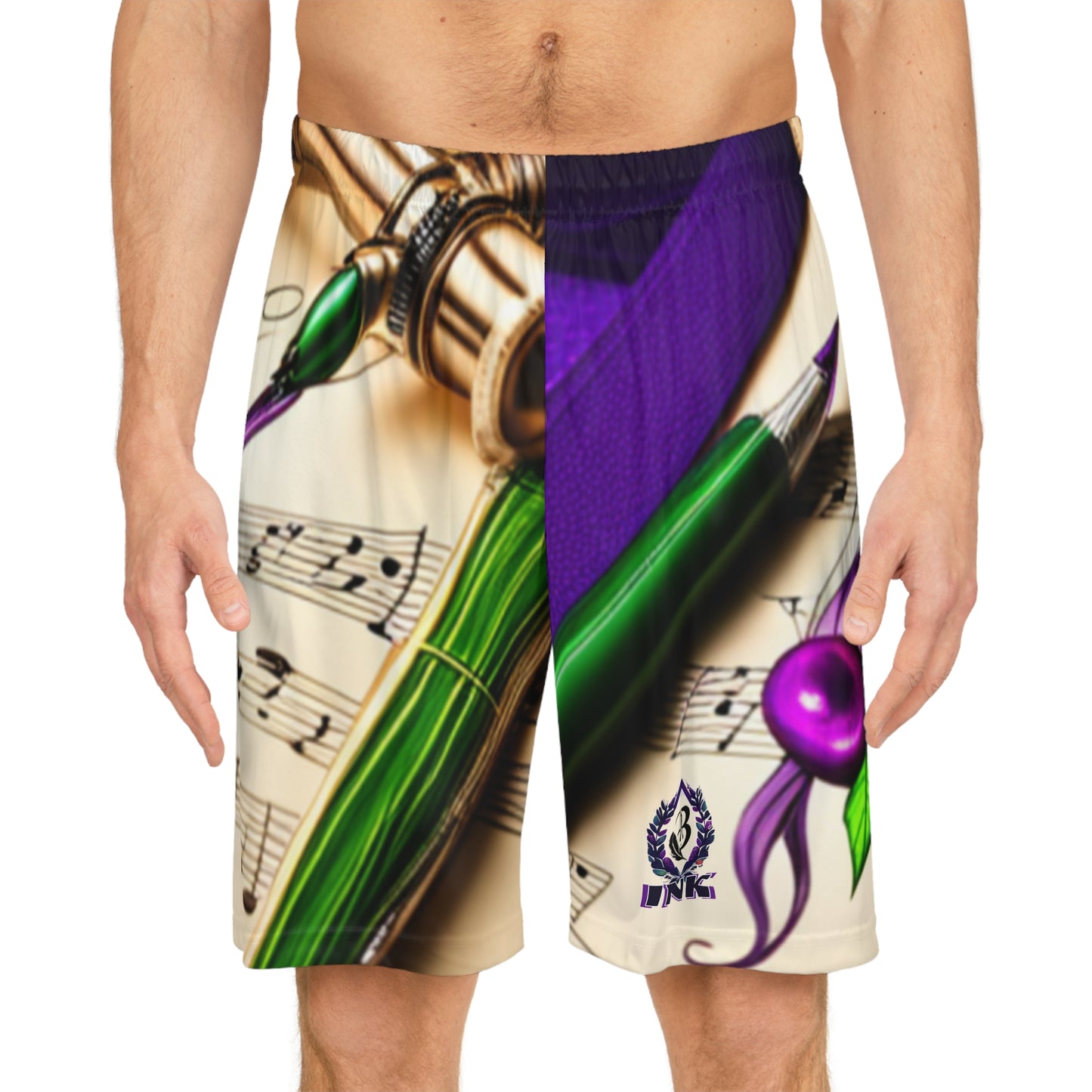 BerryInk Basketball Shorts