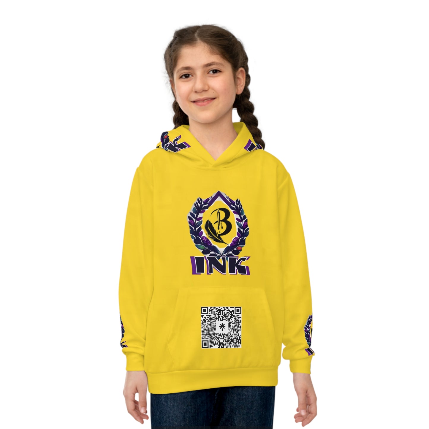 B-Ink Yellow Children's Hoodie