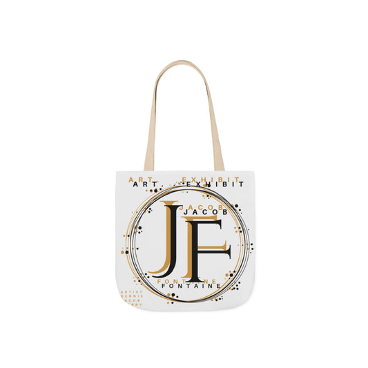 Stylish Canvas Tote Bag with Artistic Monogram Design - Perfect for Art Lovers
