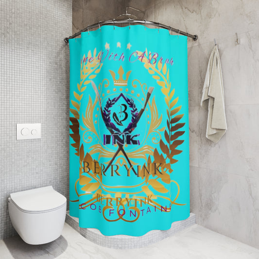 Wine w/a Brush Shower Curtain