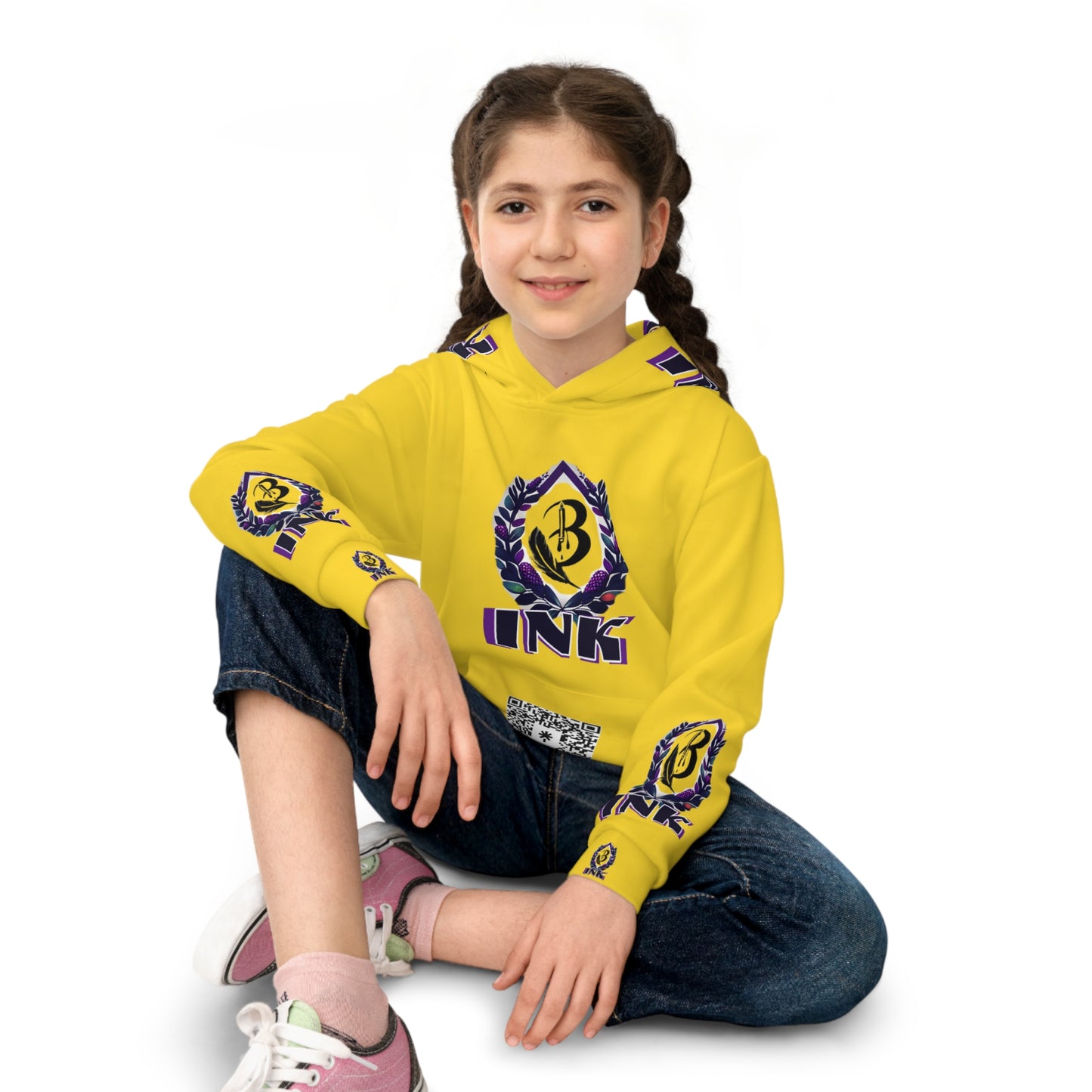 B-Ink Yellow Children's Hoodie