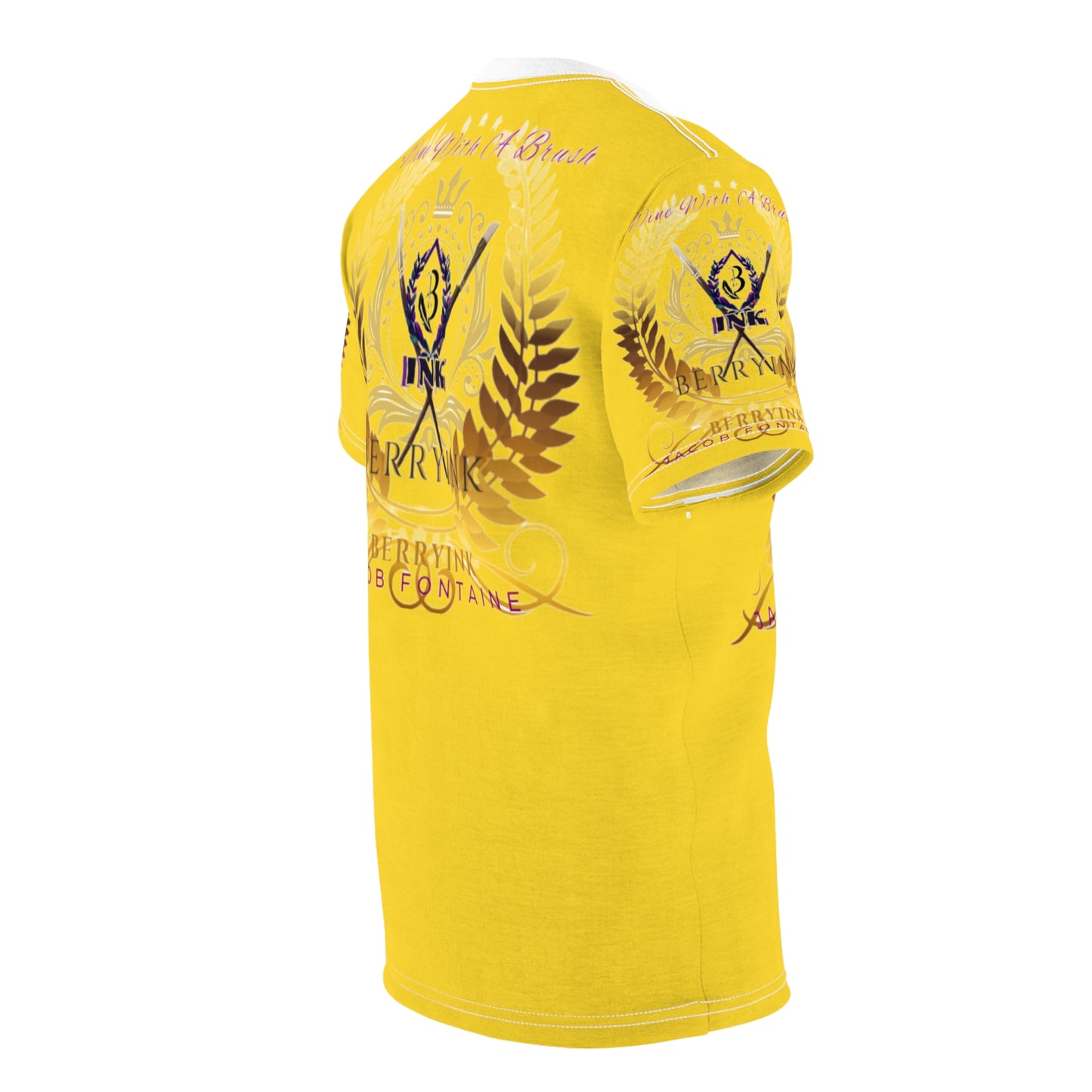 WineWithABrush Yellow Tee