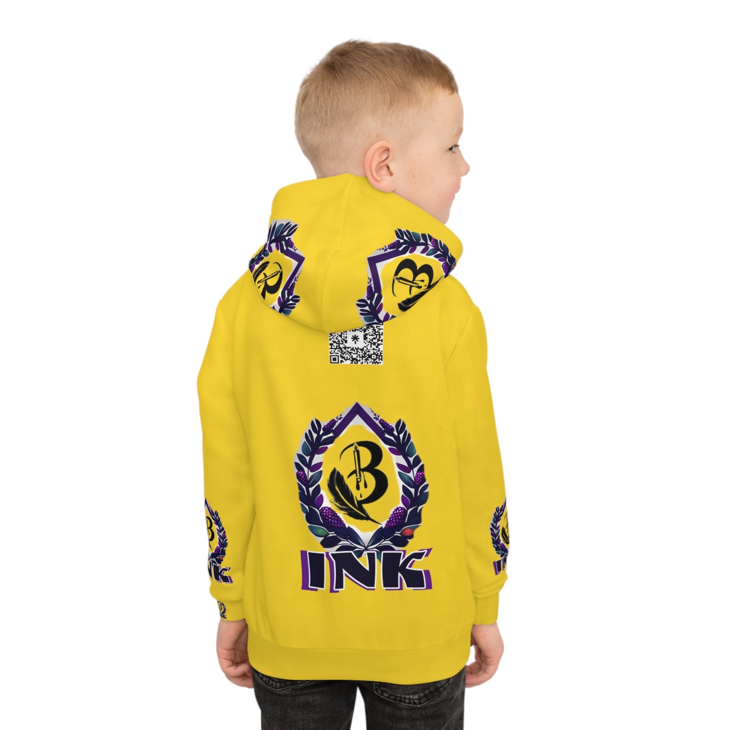 B-Ink Yellow Children's Hoodie