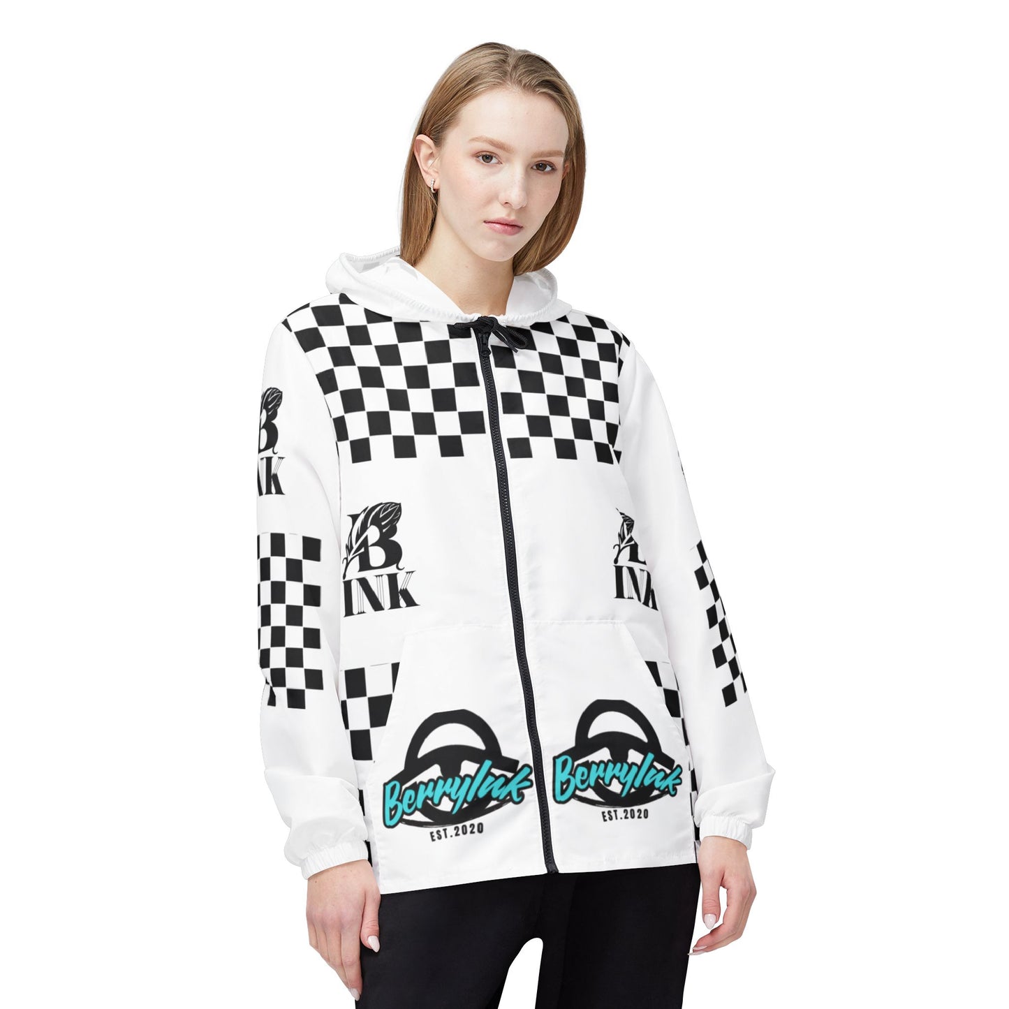 B- Ink Racer Chic Jacket - Checkered
