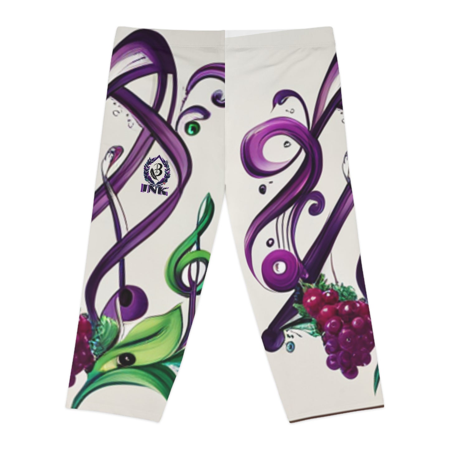 BerryInk Bouge' Print Capri Leggings