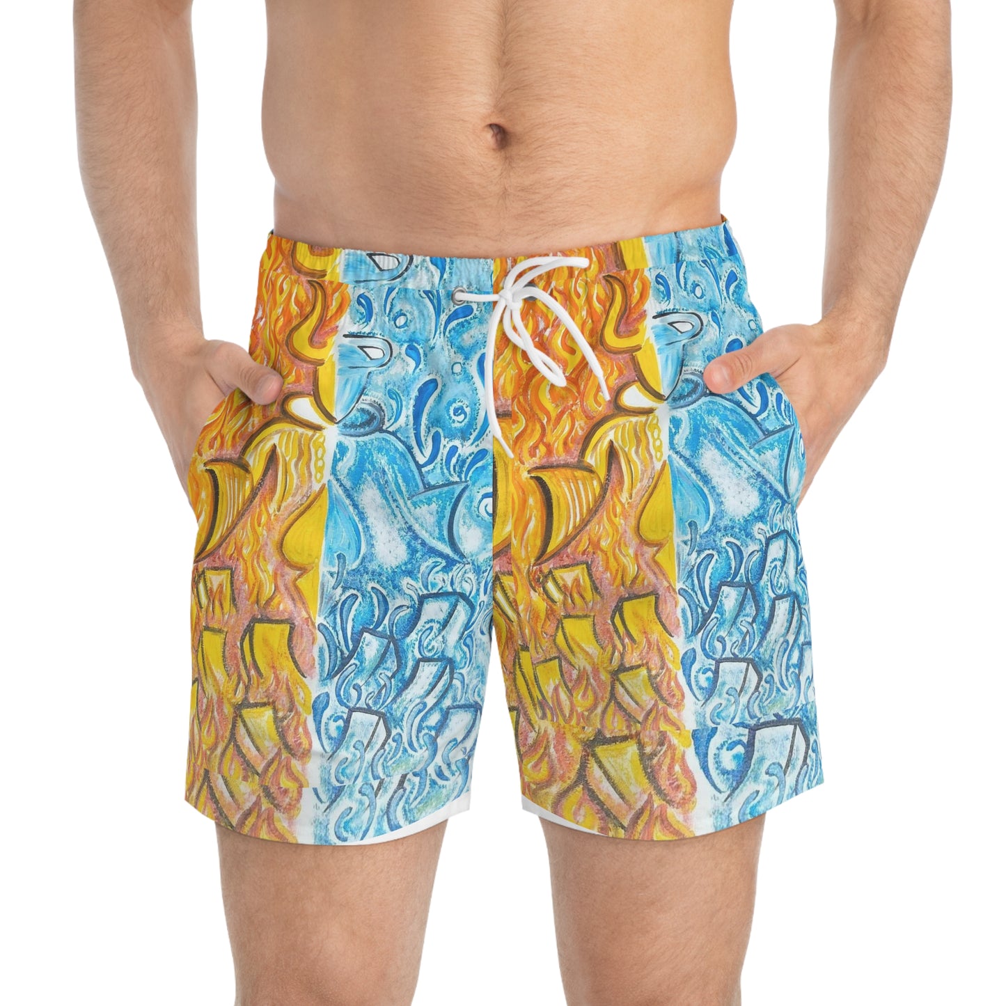 FIRE & ICE  Swim Trunks