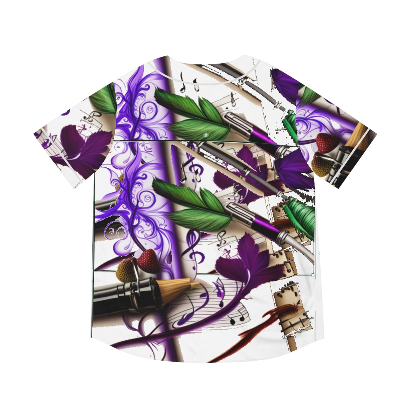 BerryInk Print Baseball Jersey