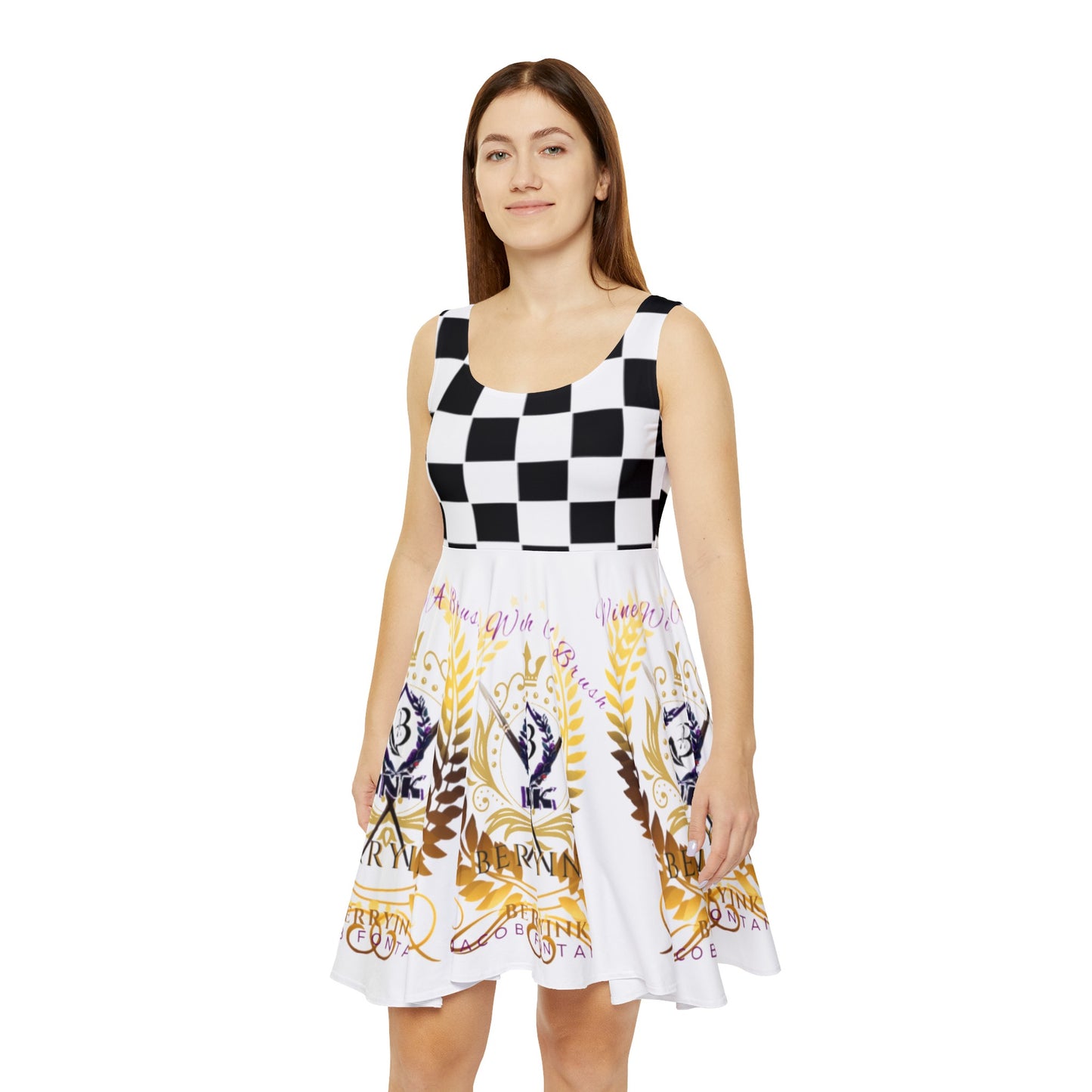 Wine w/a Brush Dress