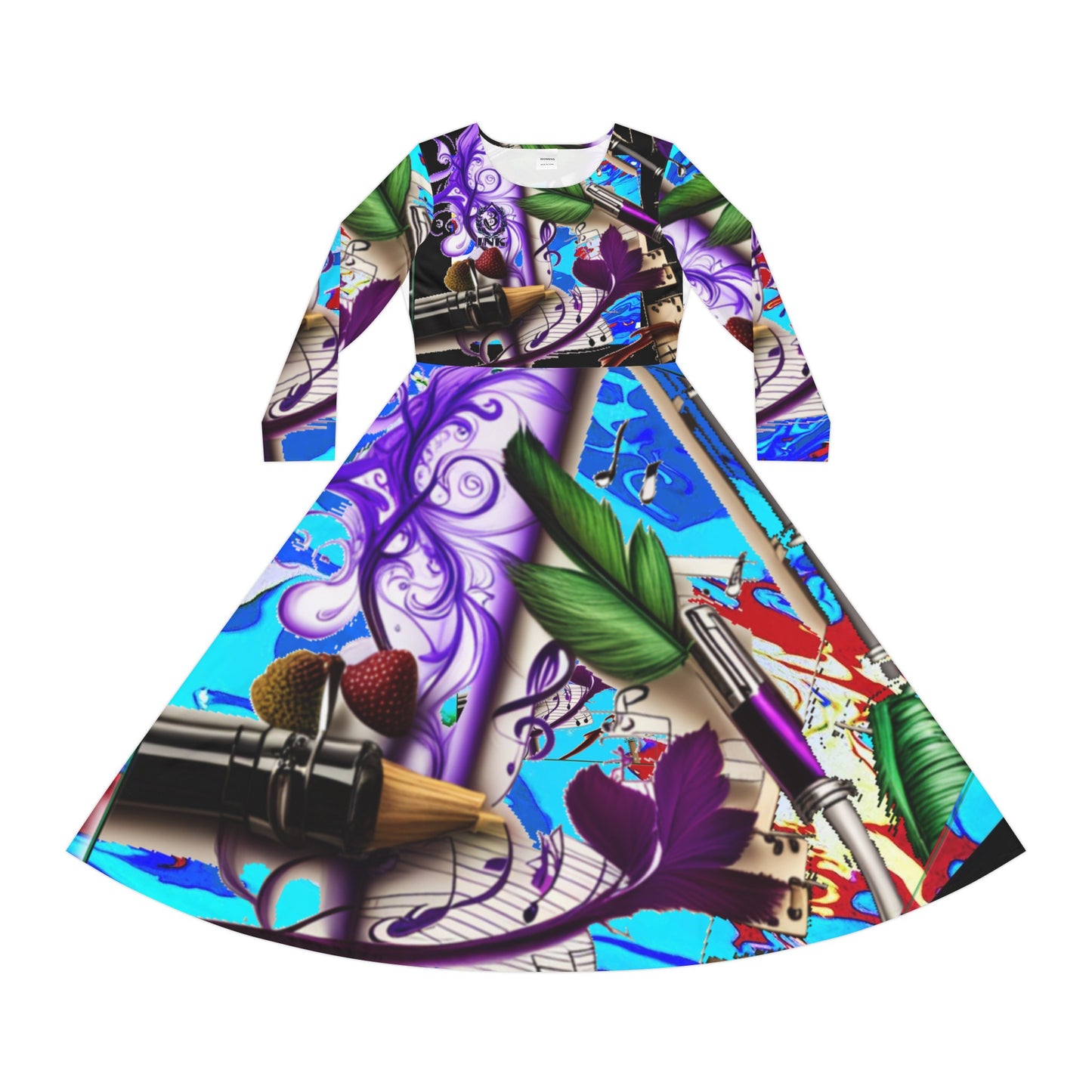 B-Ink Long Sleeve Dress