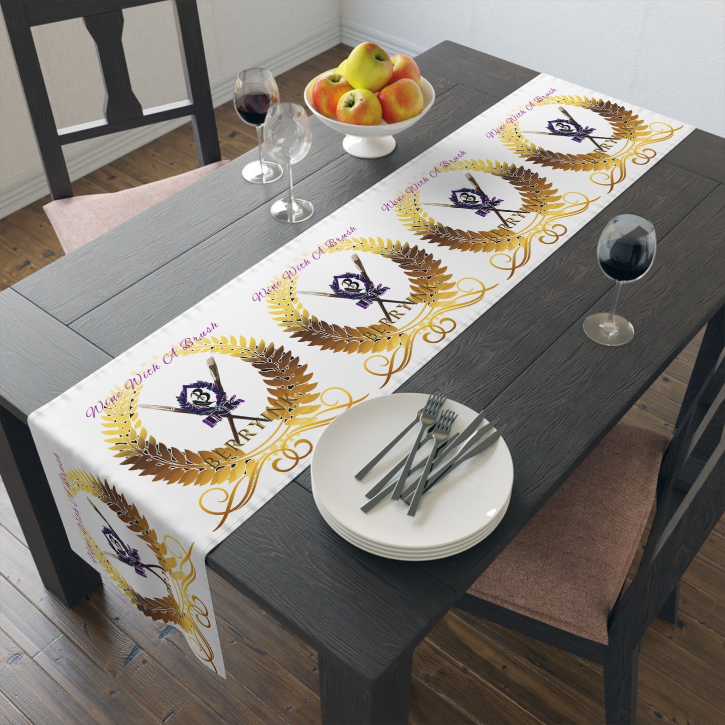 WineWithABrush Table Runner