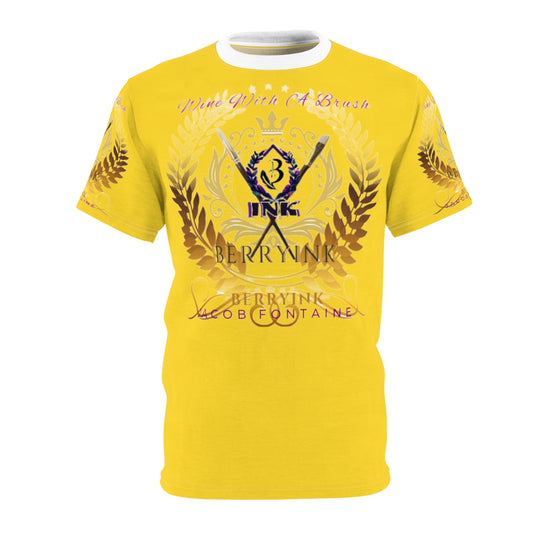 WineWithABrush Yellow Tee