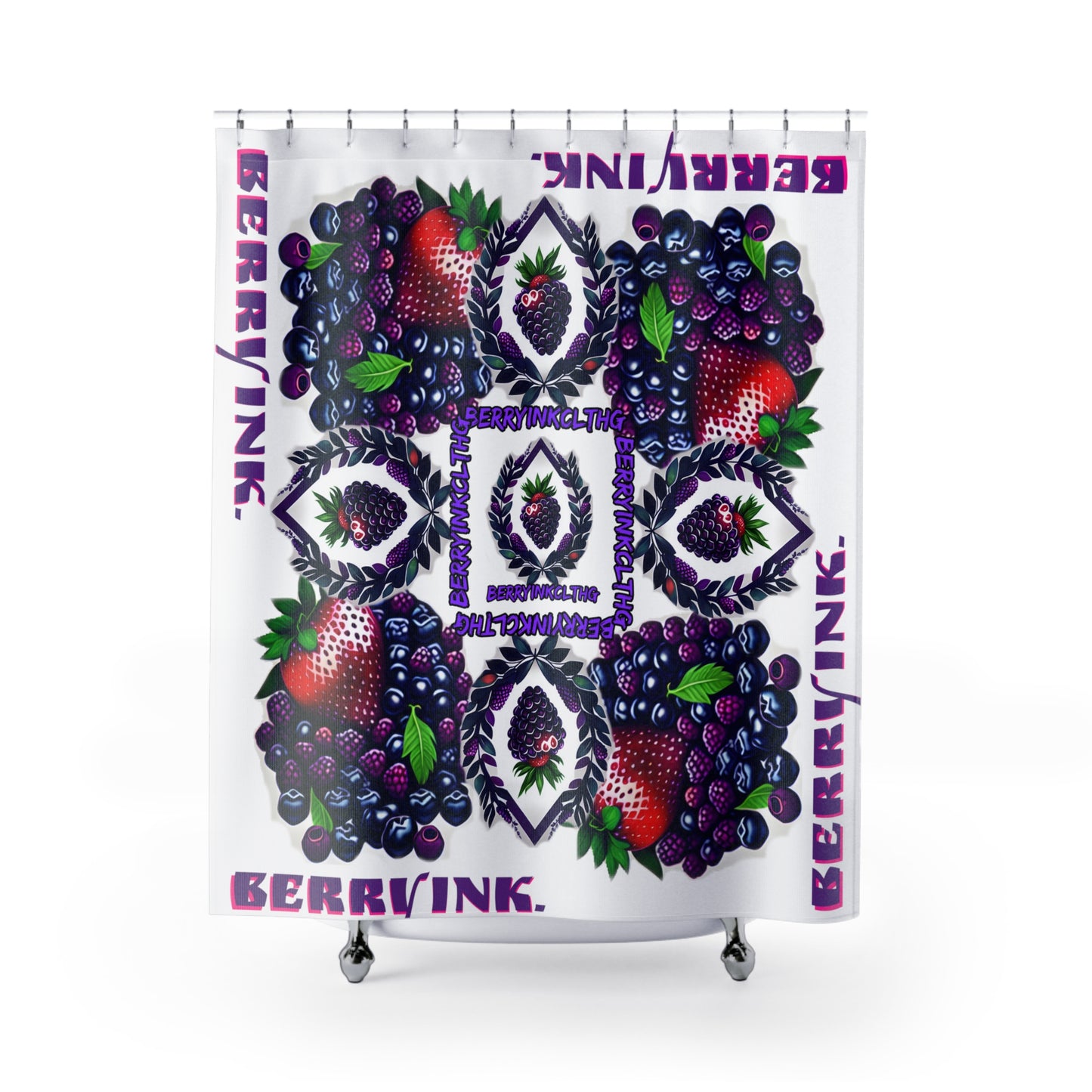 BerryInk Shower Curtains