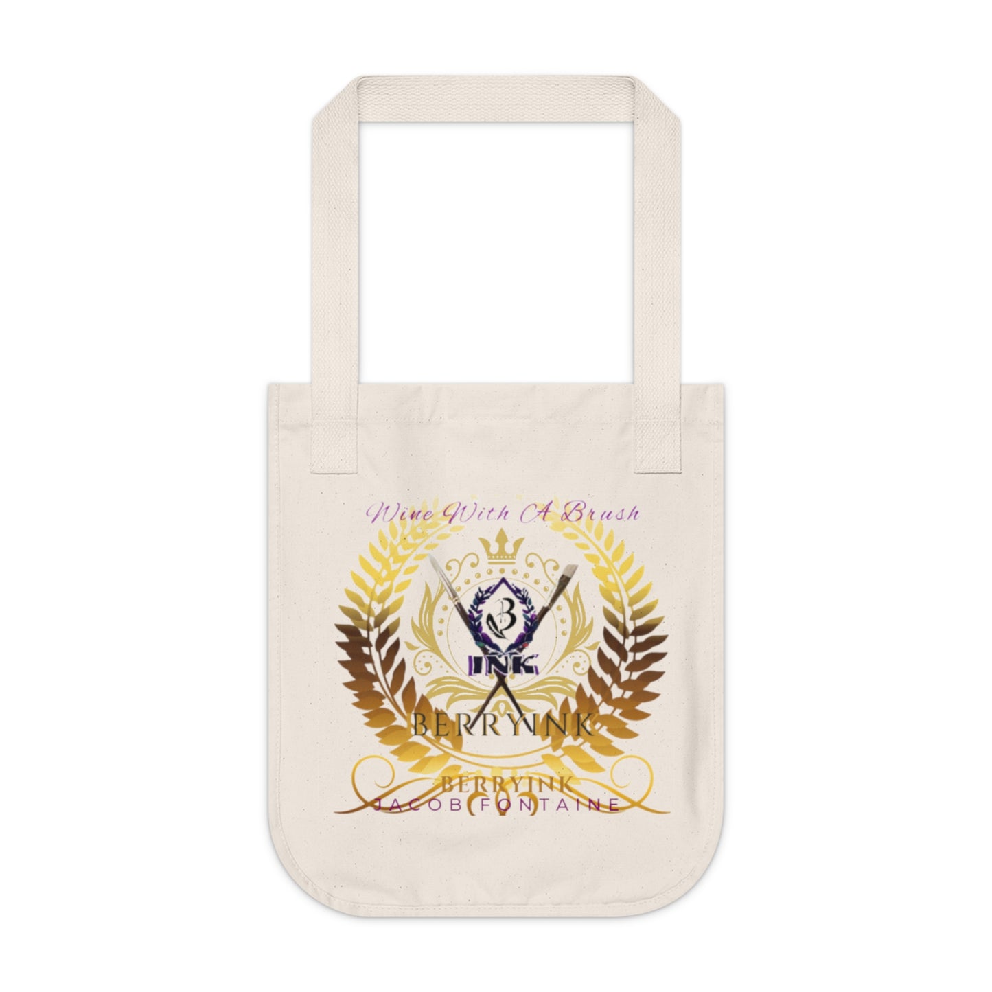 Wine With A Brush Tote Bag