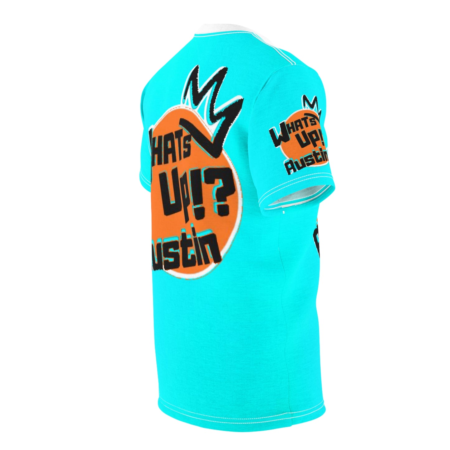 WHATS UP!? AUSTIN Blue LogoTee