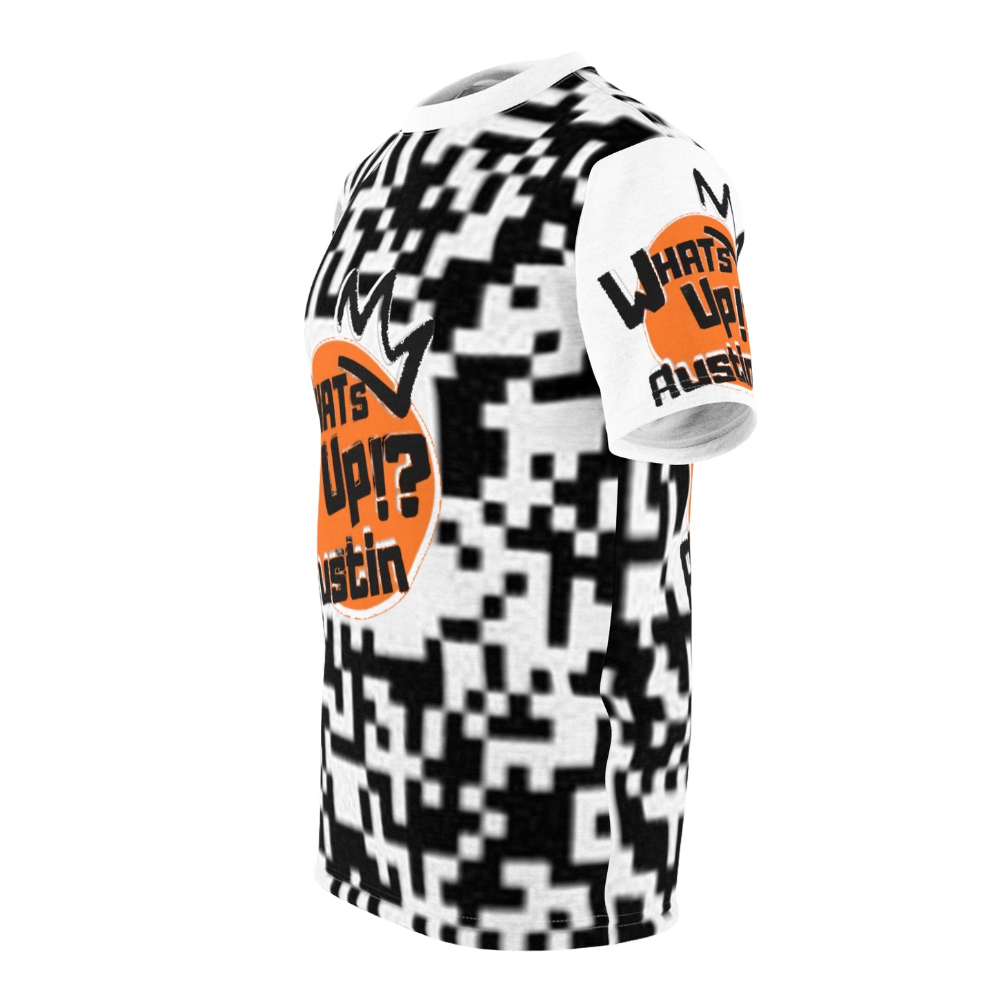 WHATS UP!? AUSTIN LOGO CODE Tee