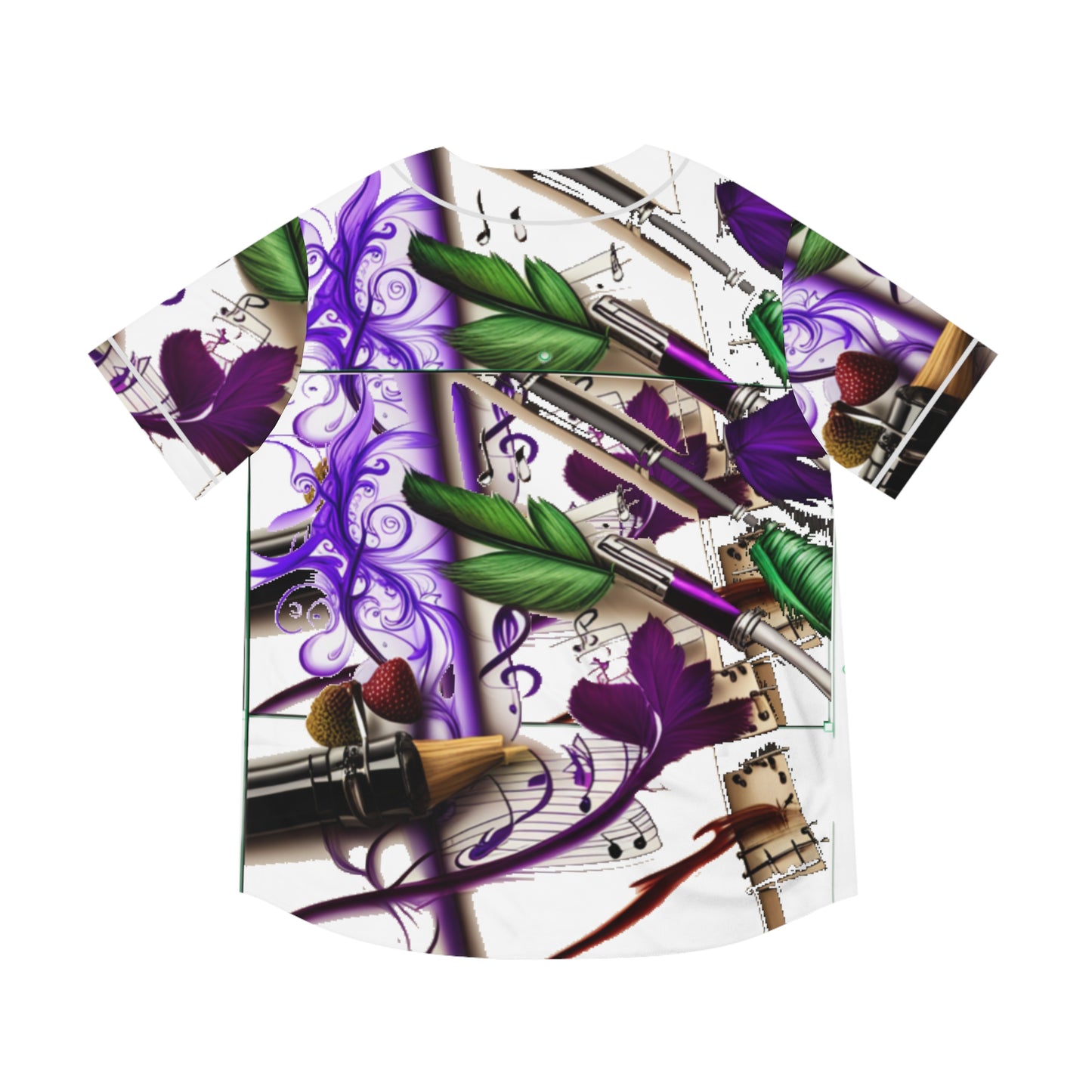 BerryInk Print Baseball Jersey