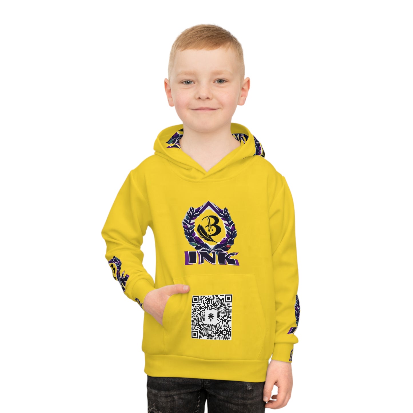 B-Ink Yellow Children's Hoodie
