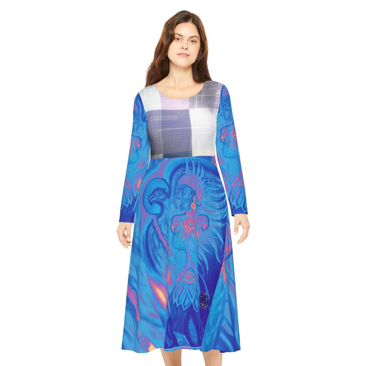 Women's Long Sleeve Dance Dress (AOP)