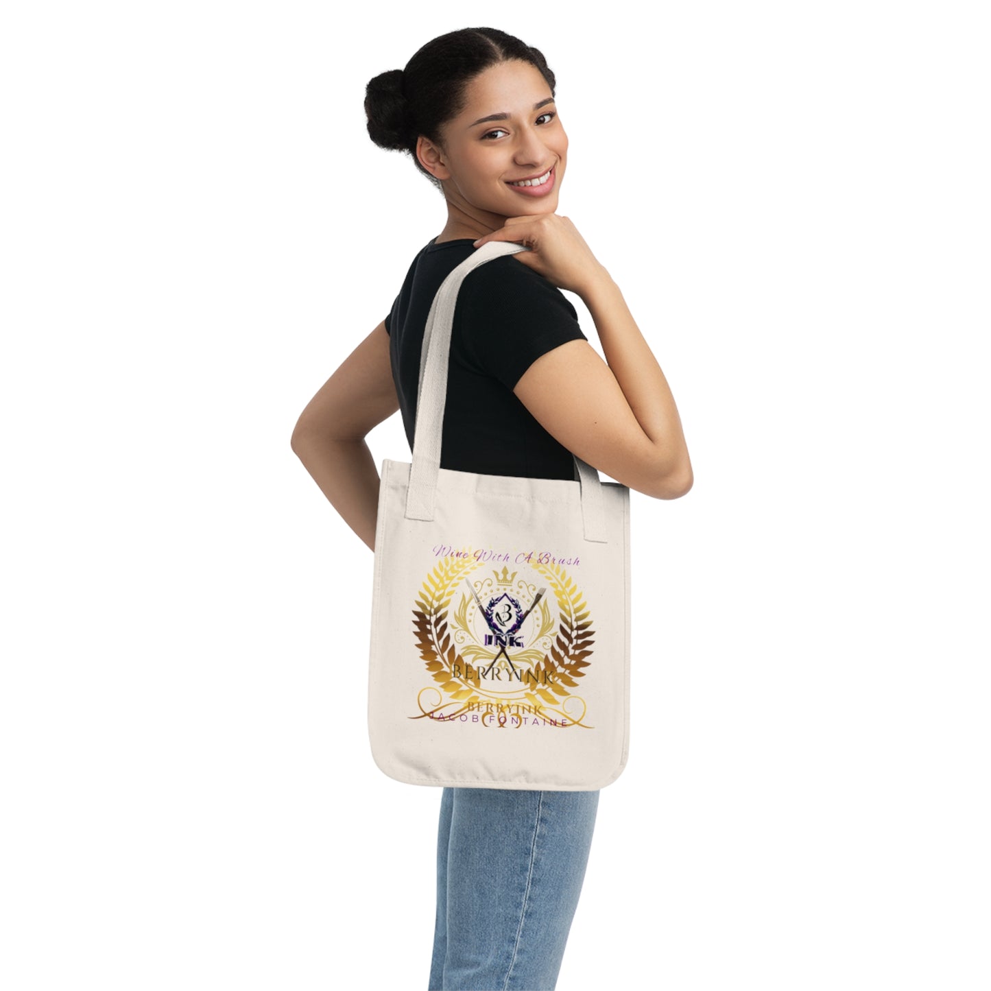 Wine With A Brush Tote Bag
