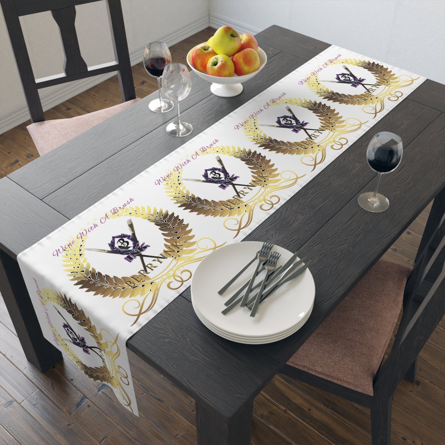 WineWithABrush Table Runner